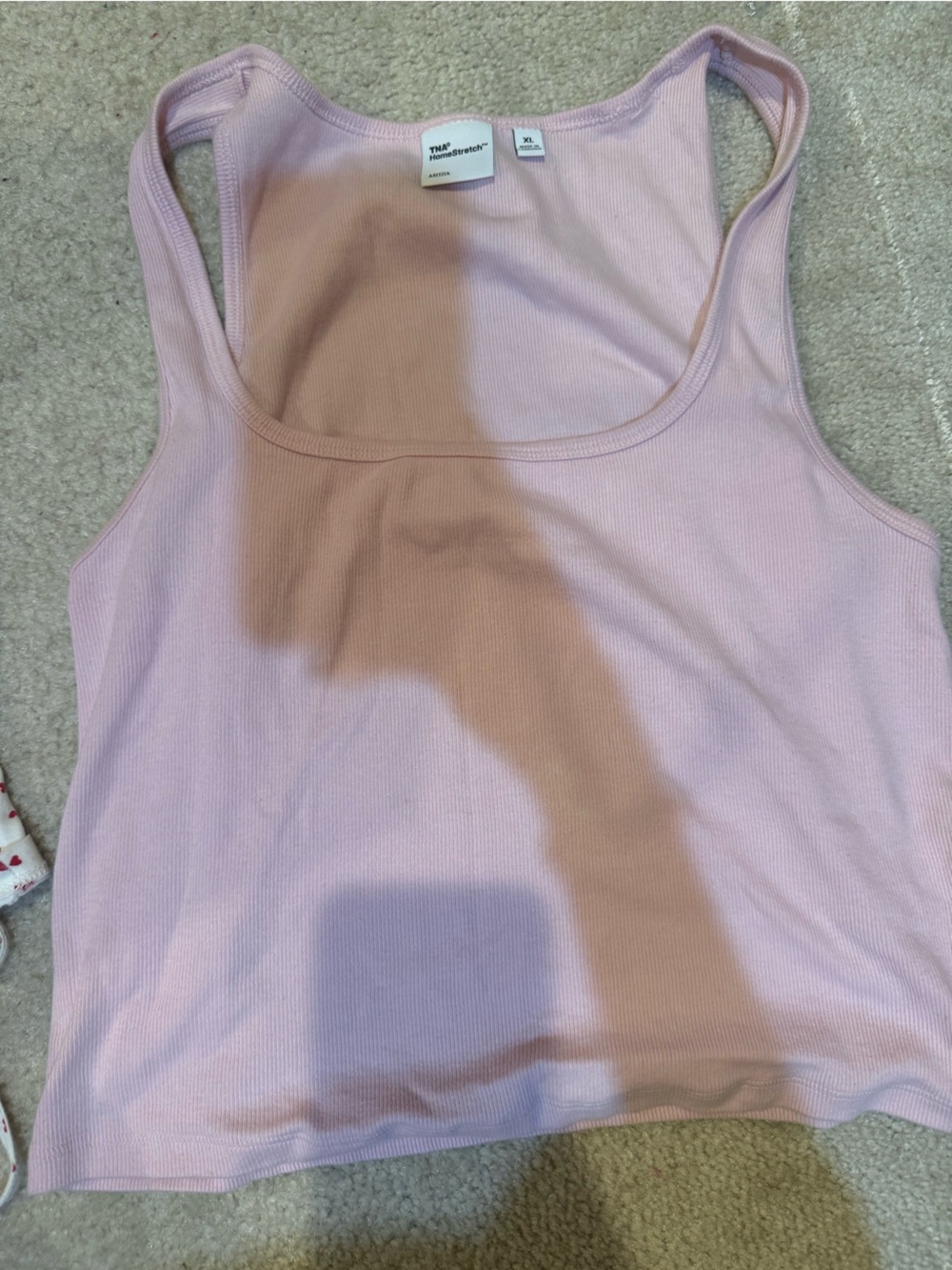 ARITZIA Girls' Pink Ribbed One-Piece Tank